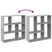Boekenkast 102x29x143 cm bewerkt hout betongrijs - thumbnail