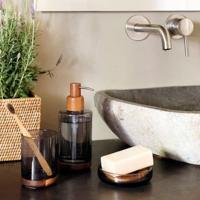 Zeepschaal Andrea House ba73071 Grijs Kristal Acacia - thumbnail