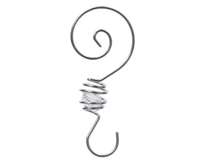 Haak ijzer l6.7b2.8h1 cm zilver 18st kerst Decoris - Decoris