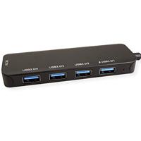 VALUE USB 3.2 Gen 1 hub, 4-poorts, type C aansluitkabel - thumbnail
