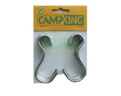 Campking Umefa ophanghaak staal zak a 10st