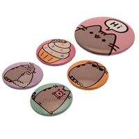 Pusheen Pin-Back Buttons 5-Pack Pusheen Says Hi - thumbnail