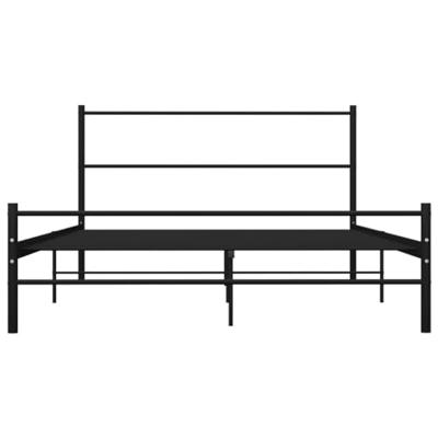 Bedframe metaal zwart 160x200 cm Bedframe metaal zwart 160x200 cm