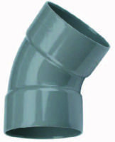 PVC Bocht 45° 2 x mof 75mm - thumbnail