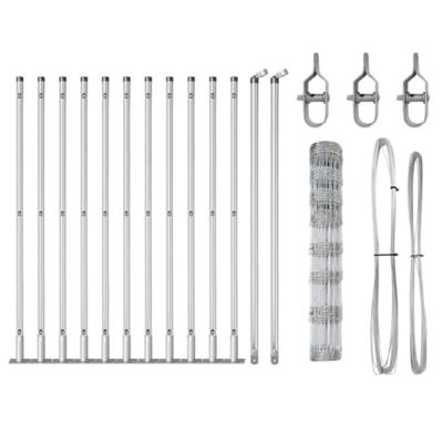 Weidehekwerk Zilver 25 x 1 m Gegalvaniseerd staal