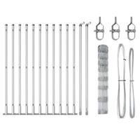 Weidehekwerk Zilver 25 x 1 m Gegalvaniseerd staal - thumbnail