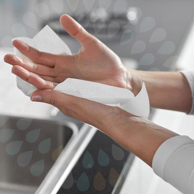 Handdoek kleenex ultra 2laags 215x318mm wit 6778