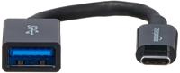 Amazon Basics USB-C to USB-A 3.1 Gen1 Female Adapter Cable Converter, 5Gbps High-Speed, USB-IF Certified, for Laptops, Tablets, Phones, Black - thumbnail