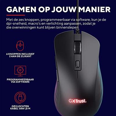 Gaming muis Trust GXT 924 YBAR+