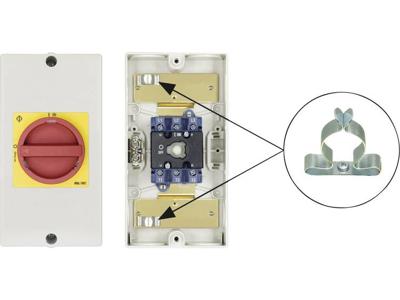 Kraus & Naimer KG10.T203/D-A076.KS51V Reparatieschakelaar Uitschakelbaar 1 x 90 ° Rood, Geel 1 stuk(s)