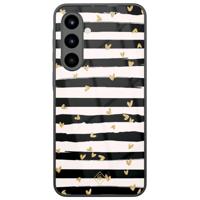 Samsung Galaxy A56 glazen hardcase - Hart streepjes - thumbnail