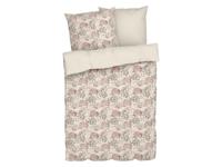 LIVARNO home Satijnen dekbedovertrek 200 x 200 cm (Bloemen/wit) - thumbnail