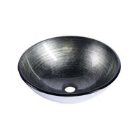 Waskom Sapho Beauty Rond 42 cm cm Metallic Grijs Sapho - thumbnail