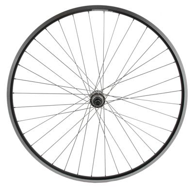 Sunrace Cordo achterwiel 28" 19-622 naaf freewheel vaste as rvs spaak zwart