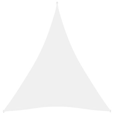 Zonnescherm driehoekig 5x7x7 m oxford stof wit Zonnescherm driehoekig 5x7x7 m oxford stof wit