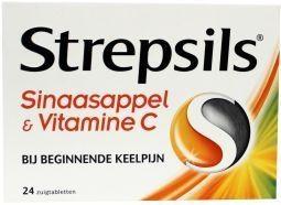 Strepsils Sinaasappel / Vitamine C 24 Zuigtabletten