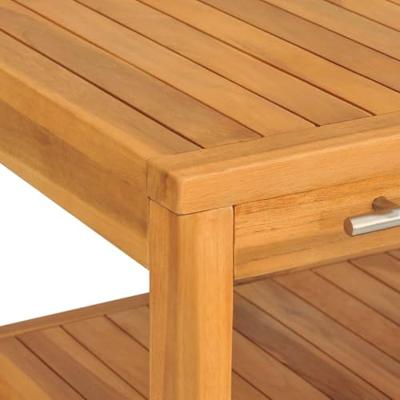 Wastafelkast met 2 schappen 74x45x75 cm massief hout Wastafelkast met 2 schappen 74x45x75 cm massief hout