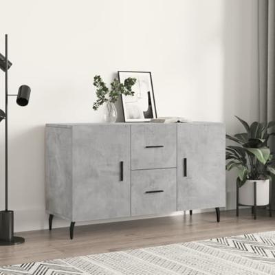 Dressoir 100x36x60 cm bewerkt hout betongrijs