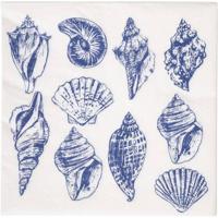 Servetten Schelp - off-white - 20 stuks - thumbnail