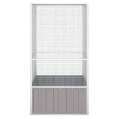 Vogelkooi 111x107x211,5 cm gegalvaniseerd staal grijs Vogelkooi 111x107x211,5 cm gegalvaniseerd staal grijs