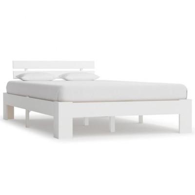 Bedframe massief grenenhout wit 120x200 cm Bedframe massief grenenhout wit 120x200 cm