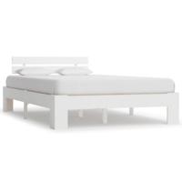 Bedframe massief grenenhout wit 120x200 cm - thumbnail