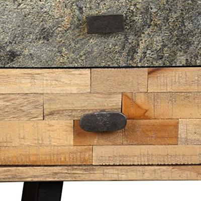 VidaXL Schrijftafel 110x50x76 cm massief gerecycled teakhout