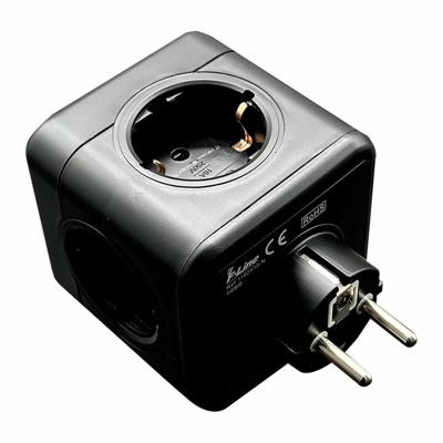 5-voudige Stekkerdoos zonder Schakelaar Fbright Zwart 3680 W