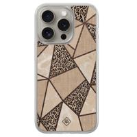 iPhone 15 Pro Max hybride hoesje - Leopard abstract - thumbnail