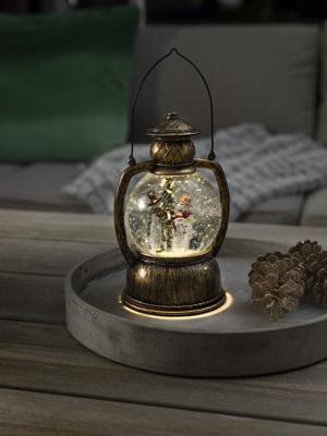 Sneeuwlantaarn LED rond klassiek met sneeuwpoppen Konstsmide - Konstsmide Sneeuwlantaarn LED rond klassiek met sneeuwpoppen Konstsmide - Konstsmide