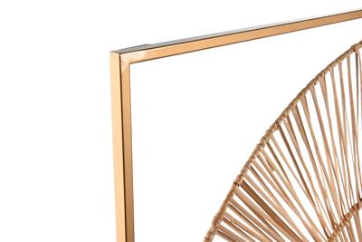 Wanddecoratie Home ESPRIT Gouden Natuurlijk 50 x 2 x 100 cm (2 Onderdelen)