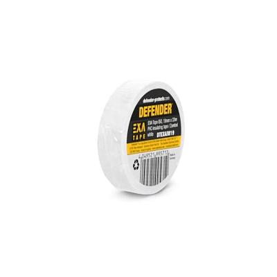 DEFENDER by Adam Hall EXA Tape DTEXAIW19 Isolatietape Wit (l x b) 33 m x 19 mm 1 stuk(s) DEFENDER by Adam Hall EXA Tape DTEXAIW19 Isolatietape Wit (l x b) 33 m x 19 mm 1 stuk(s)