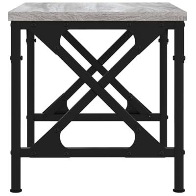 Printerstandaard 40x30x31 cm bewerkt hout grijs sonoma eiken Printerstandaard 40x30x31 cm bewerkt hout grijs sonoma eiken