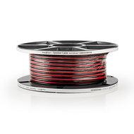 Speaker-Kabel | 2 x 2,50 mm2 | 50 m rond | Rood/Zwart