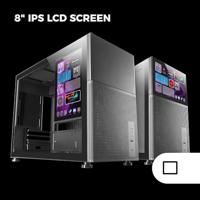 Mars Gaming MC-LCD 8 IPS Mini Tower Tempered Glass Zwart - thumbnail
