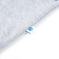 Kinderpoloshirt 92 gemleerd grijs - thumbnail