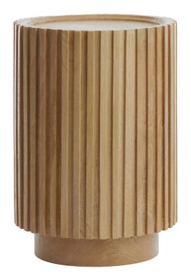 Light & Living Ronde Bijzettafel 'Kiyose' Mangohout, 33cm, kleur Naturel