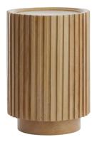 Light & Living Ronde Bijzettafel 'Kiyose' Mangohout, 33cm, kleur Naturel - thumbnail