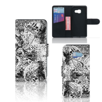 Telefoonhoesje met Naam Samsung Galaxy A3 2017 Skulls Angel | Portemonnee hoesje - thumbnail