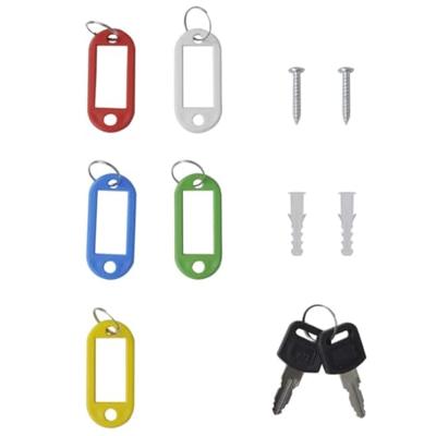 VidaXL Sleuteldoos met slot ivoor 20 x 7,5 x 25 cm staal