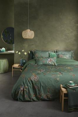Pip Studio Pip Studio Cece Fiore Dekbedovertrek Groen 240x200/220 cm