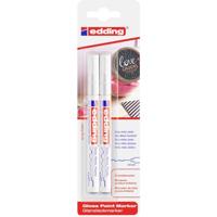 Paintmarker edding 780 oliebasis 0.8mm wit bls 2x - thumbnail