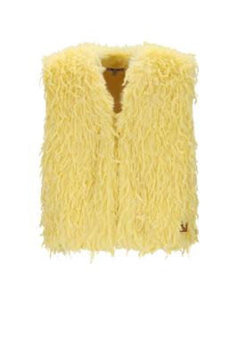 NoNo winter gilet meisjes - geel - Kath - fur