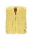NoNo winter gilet meisjes - geel - Kath - fur - thumbnail
