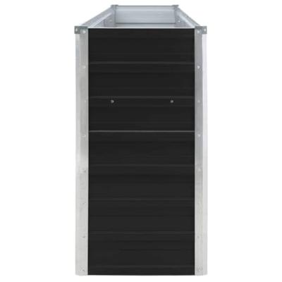 VidaXL Plantenbak verhoogd 320x40x77 cm gegalvaniseerd staal antraciet VidaXL Plantenbak verhoogd 320x40x77 cm gegalvaniseerd staal antraciet
