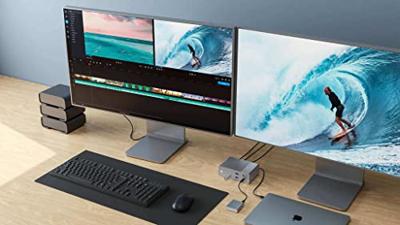 Hyper USB-C HyperDrive GEN2 Thunderbolt 3 docking station - Silver