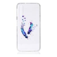 Shop4 - Samsung Galaxy A7 (2018) Hoesje - Zachte Back Case Veren en Vogels - thumbnail