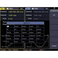 VOLTCRAFT FG-32502T Functiegenerator 1 µHz - 250 MHz 2-kanaals Arbitrair, Ruis, Puls, Blok, Sinus, Driehoek - thumbnail