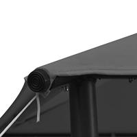 Prieel 180 g/m 3x3 m stof en staal antraciet - thumbnail