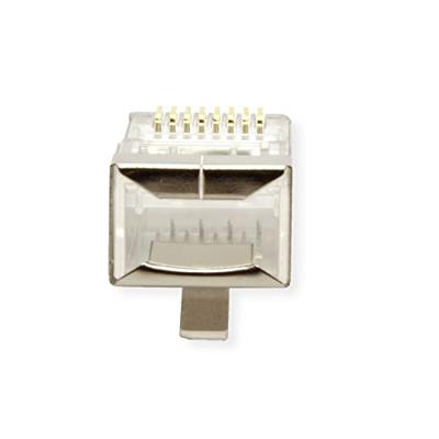 Value 21.99.3065 VALUE Modular Plug afgeschermd, cat. 6/6A, 100 st 21.99.3065 Stekker, recht Transparant 100 stuk(s)